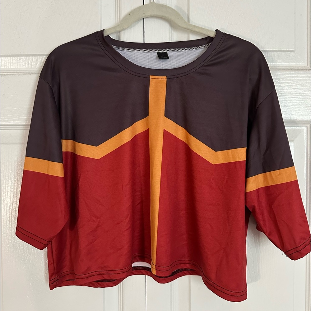 Large (L) Fire Nation Athletic Crop Top